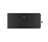 Lanberg rack cabinet 19" wall-mounted 4U 600 fast assembly (flat pack) black