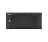 Lanberg rack cabinet 19" wall-mounted 4U 600 fast assembly (flat pack) black