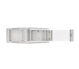 Lanberg rack cabinet 19" wall-mounted 4U 600 fast assembly (flat pack) grey