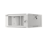 Lanberg rack cabinet 19" wall-mounted 4U 600 fast assembly (flat pack) grey