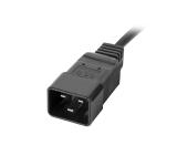 Lanberg power distribution unit (pdu) 19" 1U 16a 2m 2x c19 8x iec c13 sockets black c20