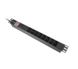 Lanberg power distribution unit (pdu) 19" 1U 16a 2m 8x iec c13 sockets black c20