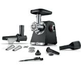 Bosch MFWS650B, SER6, Meat mincer - MultiPower 2100 W, Planetary gearbox, 3,5 kg/min, kebbe attachment, sausage attachment, fruit press attachment, reverse function, Black