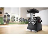 Bosch MFWS682B, SER6, Meat mincer - MultiPower 2100 W, Planetary gearbox, 3,5 kg/min, kebbe attachment, sausage attachment, fruit press attachment, citrus press, bean grinder, shredding attachment, reverse function, Black