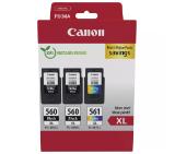 Canon PG-560XL x2/CL-561XL Multi pack + Canon Plus Glossy II PP-201, 10x15 cm, 100 sheets