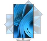 Dell P2725D, 27" WQHD LED, IPS Anti-Glare, 5ms, 100 Hz, 1500:1, 350 cd/m2, 2560x1440, 99% sRGB, USB-C, 3x USB 5Gbps Type-A, HDMI, Display Port, Height Adjustable, Pivot, Swivel, Tilt, Black