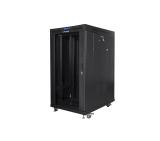 Lanberg rack cabinet 19" free-standing 22U/800x1000 (flat pack) with mesh door lcd black v2