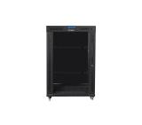 Lanberg rack cabinet 19" free-standing 22U/800x1000 (flat pack) with mesh door lcd black v2