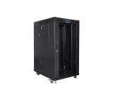 Lanberg rack cabinet 19" free-standing 22U/800x1000 (flat pack) with mesh door lcd black v2