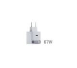 HikVision GaN Fast Charger 2C 67W, USB-C retractable cable & USB C Port, Universal Compatibility (phones, tablets, laptops, switch and other devices), Portable