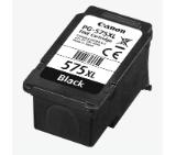 Canon PG-575XL BK + Canon Plus Glossy II PP-201, 10x15 cm, 100 sheets