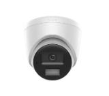 Hi-Look 2 MP Smart Hybrid Light MD 2.0 Fixed Turret Network Camera, 2.8mm, F1.6, IR,White Light up to 30m, H.265+, IP67, Digital WDR, 3D DNR, Built-in Microphone, 12Vdc/PoE 6.5W
