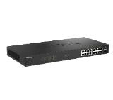 D-Link 16 Ports GE PoE(30W) + 2 Ports SFP Unmanaged Switch, 240W