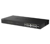 D-Link 16 Ports GE PoE(30W) + 2 Ports SFP Unmanaged Switch, 240W
