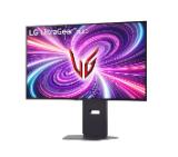 LG 32GS95UV-B, 31.5" 4K UHD OLED Dual-Mode, 0.03ms (GtG), UHD (3840x 2160), 4K 240Hz, FHD 480Hz, 1500000:1, 450 cd/m2, 1000:1, DCI-P3 98%, AMD FreeSync, NVIDIA G-Sync, DTS, Speacer 7Wx2, VRR, HDR 400, USB Down/Up-stream, HDMI, DisplayPort, Tilt, Height,