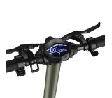 Sharp Electric Scooter, Range per charge: 35 km, 350W Motor, LED Display, e-ABS, USB Charging Port, Bluetooth, IPX4 certification, 10" Pneumatic tyre, Triple brake system, Rear Suspension, Max load: 120 kg, Olive Gray