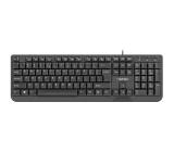 Natec Keyboard Trout US Layout Slim, Black