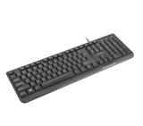 Natec Keyboard Trout US Layout Slim, Black