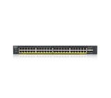 Zyxel XGS1935-52HP, 52 Port Lite-L3 Smart Managed PoE Switch, 48x Gigabit PoE and 4x 10G SFP+, hybrid mode, standalone or NebulaFlex Cloud, 375 Watt PoE