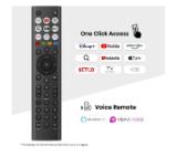 Hisense 55"A7Q, 4K Ultra HD 3840x2160, Quantum Dot, Light Sensor,HDR 10+, HLG, Dolby Vision, Dolby Atmos, Smart TV, Voice Control,2x10 W + 20 W ,WiFi 5GHz, WiFi Direct, BT, Anyview Cast, 3xHDMI, 2xUSB, LAN, DVB-T2/C/S2, Black