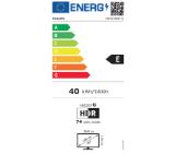 Philips 43PUS7009/12, 43" 4K UHD LED, 3840 x 2160, DVB-T/T2/T2-HD/C/S/S2, Pixel Precise UHD, VRR, HDR10+, HLG, Titan OS, Dolby Atmos HDMI*3, 2* USB, 802.11n, 20W RMS, Black