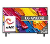LG 43QNED82A3B, 43" 4K QNED HDR Smart TV, 3840x2160, DVB-T2/C/S2, Alpha 7 AI Processor, HDR10 / HLG, webOS 25 ThinQ, VRR / ALLM / HGiG, 4K Upscaling, WiFi 5, Voice Controll, Bluetooth 5, AirPlay 2, LAN, CI, HDMI, SPDIF, Google Cast, 2 pole Stand