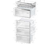 Bosch KGN39AIAU SER6, FS fridge-freezer, Total No Frost, A,  203/60/66.5cm, 363l(260+103), Super silent: 29dB, VitaFresh XXL, Stainless steel with fingerprint protection