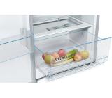 Bosch KSV36FIEP SER4, FS refrigerator, E, 186/60/65cm, 346l, 39dB, VitaFresh, EasyAccess shelves, SuperCooling, fan, display, handle, Stainless steel with fingerprint protection