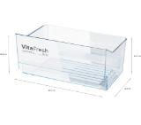 Bosch KSV36FIEP SER4, FS refrigerator, E, 186/60/65cm, 346l, 39dB, VitaFresh, EasyAccess shelves, SuperCooling, fan, display, handle, Stainless steel with fingerprint protection