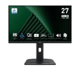 MSI PRO MP275PG, 27", 1ms, 100Hz, IPS, 1920x1080 (FHD), 16:9, FLAT, Adaptive-Sync, MSI Power Link, EyesErgo, 78% SRGB, AG, 300 nits, 1000:1, DP (1.2a), HDMI 1.4b, VGA, Line-in, Speakers 2x2W, Pivot, Heigh Adj. 130 mm, VESA, Black, 6.03kg