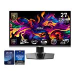 MSI MPG 272URX QD-OLED, 26.5", 0.03ms, 240Hz, 3840x2160 (UHD), 16:9, FLAT, Oled care 2.0, G-Sync Compatible, ClearMR 13000, HDR, 1.5M:1, 100M:1, DP(2.1a), 2xHDMI 2.1, 1xTypeC DP alt. w/PD (98W), USB HUB, Pivot, Heigh Adj., Black, 8kg