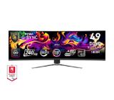 MSI MPG 491CQPX QD-OLED, 0.03ms, 240Hz, OLED, 5120 x 1440 (DQHD), 32:9, CURVE 1800R, G-Sync Compatible, HDR True Black 400, 450 nits, 99% DCI-P3, AR, DP(1.4a), 2xHDMI 2.1, 1xTypeC DP alt. w/PD (98W), USB Hub, Heigh Adj., VESA, Black, 10.6kg