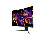 MSI MAG 321CUP QD-OLED, 31.5", 0.03ms, 165Hz, 3840x2160 (UHD), Curve 1700R, G-Sync Compatible, Oled Care 2.0, DisplayHDR 400 True Black, ClearMR 9000, FW UPDATE, Delta E?2, 1.5M:1, HDMI 2.1, DP 1.4a, TypeC DP w/PD(15W), Heigh Adj., Black, 8kg