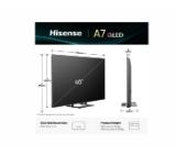 Hisense 65" A7Q, 4K Ultra HD 3840x2160, QLED, HDR 10+, HLG, Dolby Vision, Dolby Atmos, Smart TV, Light Sensor, WiFi Direct, BT, Anyview Cast, 3xHDMI, 2xUSB, LAN, CI+, DVB-T2/C/S2, Black