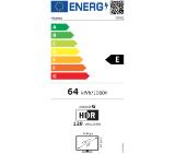 Hisense 55" E8Q, 4K Ultra HD 3840x2160, ULED, Quantum Dot,144 Hz,HDR 10+, HLG, Dolby Vision, DTS Virtual X, Smart TV, WiFi, Light Sensor, BT, Anyview Cast, 4xHDMI, 2xUSB, LAN, CI+, DVB-T2/C/S2, Singale Stand, Black