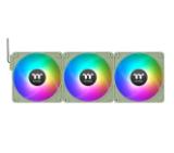 Thermaltake CT140 EX ARGB Sync PC Cooling Fan 3 Pack Magnetic Connect Matcha Green