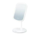 Beurer BS 47 Illuminated cosmetics mirror with practical magnetic holder, touch-sensor, 3 different light options, 3 adjustable light intensities, Extra-large mirror surface - 21 cm, Bright LED light with 33 LEDs