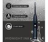 Beurer SC 50 midnight ink, Electric Sonic Toothbrush, up to 80,000 mov/min, 5 cleaning programs: Clean, Sensitive, Polish, Gum Care, Whiten, Pressure sensor , 2-min. timer, Incl. 2 toothbrush heads and magnetic charging plate, 22 days of battery life