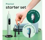 Beurer SC 50 peppermint Electric Sonic Toothbrush, up to 80,000 mov/min, 5 cleaning programs: Clean, Sensitive, Polish, Gum Care, Whiten, Pressure sensor , 2-min. timer, Incl. 2 toothbrush heads and magnetic charging plate, 22 days of battery life