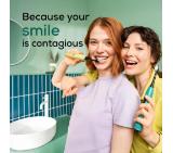 Beurer SC 50 ocean breeze Electric Sonic Toothbrush, up to 80,000 mov/min, 5 cleaning programs: Clean, Sensitive, Polish, Gum Care, Whiten, Pressure sensor , 2-min. timer, Incl. 2 toothbrush heads and magnetic charging plate, 22 days of battery life