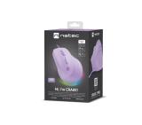 Natec Vertical Mouse Crake 2 Pro 12800DPI Optical Pure Lavander