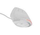 Natec Vertical Mouse Crake 2 Pro 12800DPI Optical White