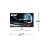BenQ MOBIUZ EX271, 27", IPS, 180Hz, 1ms, 1920x1080 FHD, HDR400, Gaming Monitor, Color Vibrance, Light Tuner, FreeSync, Compatible with all Console (PS5 Xbox Switch Steam Deck), B.I.+, LBL, 400 nits, 1000:1, HDMI, DP, Speaker 2.5W x2,  6kg. WHITE