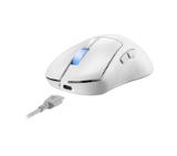 Asus ROG Keris II Ace Wireless Gaming Mouse, 54g Lightweight, AimPoint Pro 42K Optical Sensor, Optical Micro Switches, SpeedNova Wireless, ROG Polling Rate Booster, Esports & FPS Gaming, White