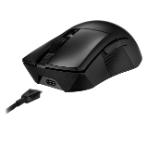 Asus ROG Gladius III Wireless AimPoint Gaming Mouse, Connectivity (2.4GHz RF, Bluetooth, Wired), 36000 DPI sensor, 6 programmable buttons, ROG SpeedNova, Replaceable switches, Paracord cable, Black