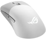 Asus ROG Keris Wireless AimPoint Gaming Mouse, Tri-mode connectivity (2.4GHz RF, Bluetooth, Wired), 36000 DPI sensor, 5 programmable buttons, ROG SpeedNova, Replaceable switches, Paracord cable, White