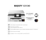 Canon MAXIFY GX1040 All-In-One, White&Black + Canon GI-45 BK