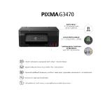 Canon PIXMA G3470 All-In-One, Black + Canon GI-41 BK