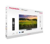 Thomson Smart QLED TV 43"; Google TV; 3840 x 2160 (4K UHD), 4000:1, QLED, 60 Hz, DVB-T/T2/C/S/S2, HDR10, Hotel mode, Wi-Fi, Bluetooth, LAN, HDMI 2 (2.0) + 2 (2.1), USB 2 (2.0) + 1 (3.0), Central Swivel Stand, Dark gray