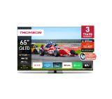 Thomson Smart QLED Pro TV 65"; Google TV; 3840 x 2160 (4K UHD), DLED, 144 Hz, DVB-T/T2/C/S/S2, HDR10, Wi-Fi, Bluetooth, LAN, HDMI 4 (2.1), USB 2 (2.0) + 1 (3.0), Central Swivel Stand, Black